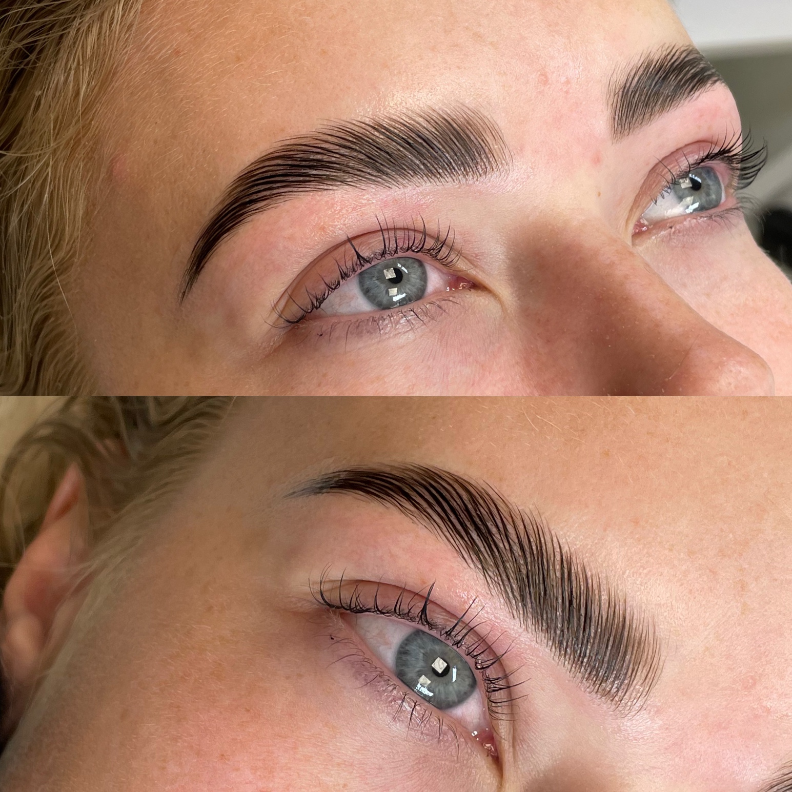 Brow Lamination med formede, naturlige bryn hos SKÖN