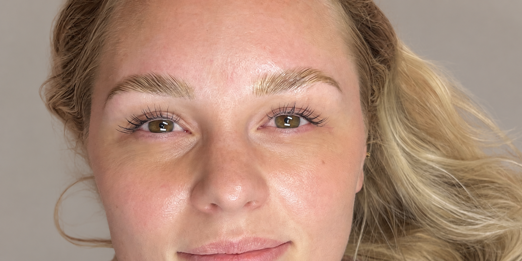 Brow Lamination hos SKÖN – kundebillede 7 med fokus på bryn og øjne