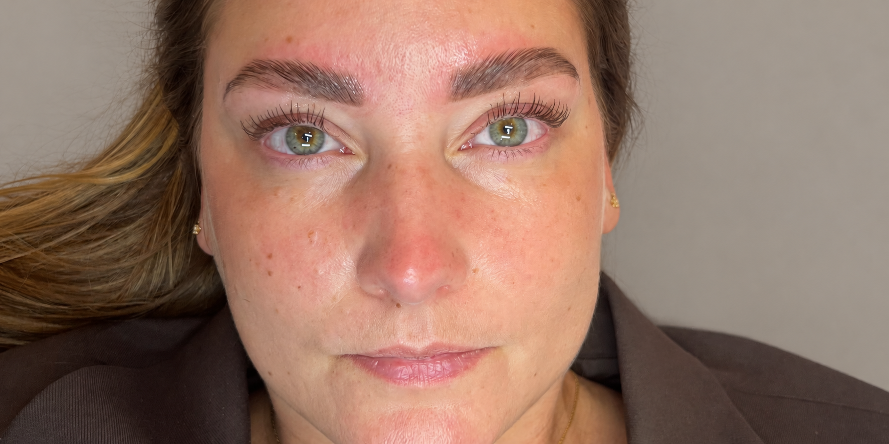 Brow Lamination hos SKÖN – kundebillede 9 med fokus på bryn og øjne