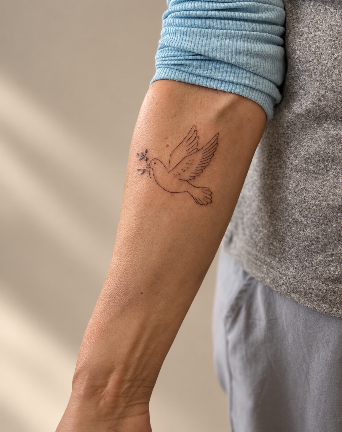 Fine Line-tatovering udført hos SKÖN, eksempel 2
