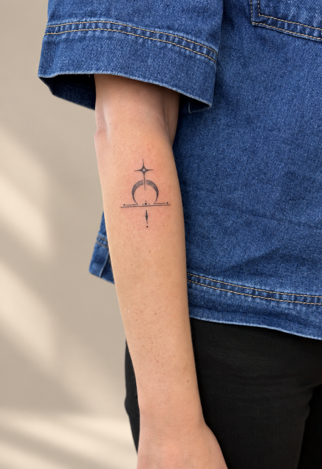 Fine Line-tatovering udført hos SKÖN, eksempel 3